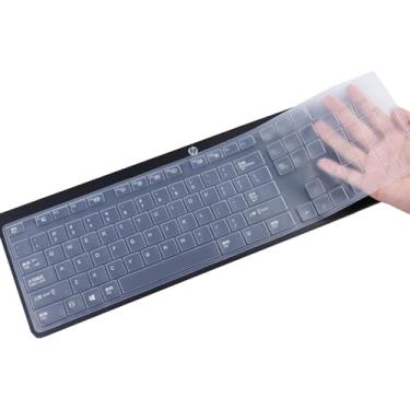 Imagem de Capa de teclado para teclado HP USB Slim Business KU-1469 SK-2120 KB-1469 803181 e HP EliteOne 800 G4 All-in-One, protetor de teclado HP Slim Skin Clear