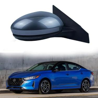 Imagem de Conjunto de espelho retrovisor lateral do passageiro adequado para Nissan Sylphy Sentra 2019 2020 2021 acessórios de carro acessórios de espelho retrovisor acessórios de espelho lateral lente