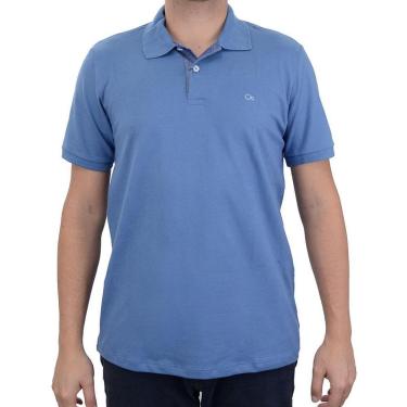 Imagem de Camisa Polo Masculina Ogochi Essencial Slim Azul - 007490-Masculino