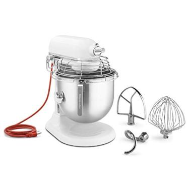 Imagem de KitchenAid Commercial Series Batedeira de 8 litros com protetor de tigela de aço inoxidável - KSMC895