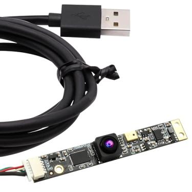 Imagem de ELP Módulo de câmera USB de 8 MP com microfone 4K PC câmera para computador 2448p câmera Lightburn para gravador a laser mini tira câmera web CCTV USB câmera de segurança para Raspberry Pi (lente sem