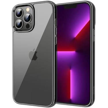 Imagem de JETech Capa para iPhone 13 Pro Max 6,7 Polegadas, Case Protetora de Telefone à Prova de Choque Não-Amarelecimento, Capinha Parte Traseira Transparente Anti-Riscos (Preto)