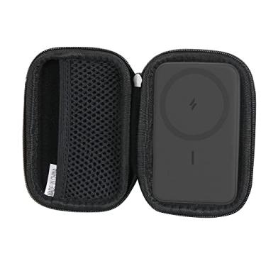 Imagem de Hermitshell Capa rígida de viagem para bateria magnética Anker 622/Anker 621 (MagGo), carregador portátil magnético sem fio dobrável de 5000 mAh (preto)