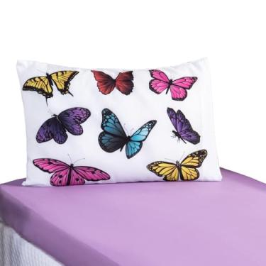 Imagem de Jogo Lençol Cama Solteiro Infantil Personagens duas peças (Borboletas)