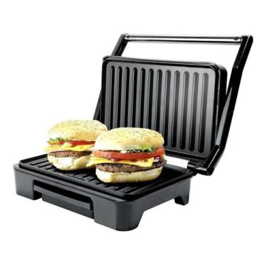 Imagem de Grill Sanduicheira Asteria Compact Mallory 900w Com Coletor, Preto e P