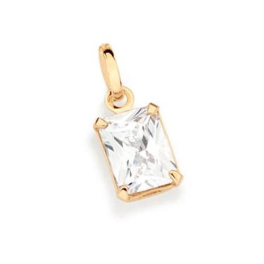 Imagem de Pingente banhado ouro 3x 24k 18k e 22k feminino solitário rommanel ret