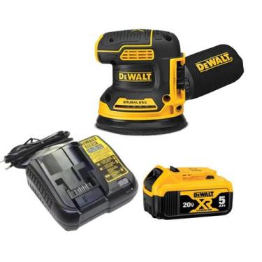Imagem de Lixadeira Roto Orbital A Bateria 20v 5ah Dewalt Dcw210b Bivolt 