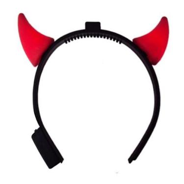 Imagem de Tiara Arco Infantil Diabinha Capetinha Com Luz Para Fantasia - Lynx Pr