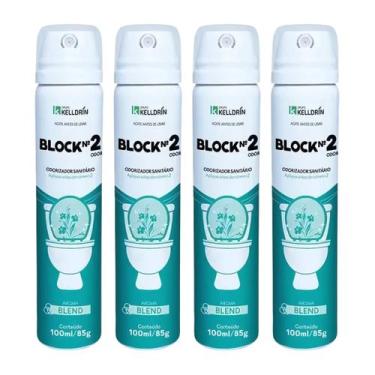 Imagem de Odorizador Sanitario Antiodor Kelldrin Block Nº2 Blend 100ml 4un