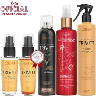 Imagem de Trivitt-Fluido+Brilho Intenso+Blinda Fios+PowerOil+Reparador - Trivitt