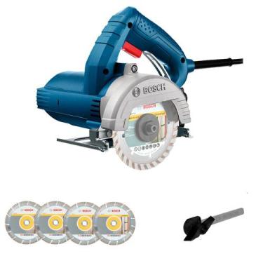 Imagem de Serra Mármore 125mm 1500W + 4 Discos Bosch GDC 150, 220V