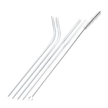 Imagem de Conjunto de 4 Canudos Mimo AC23248 Inox Prata - Mimo Style