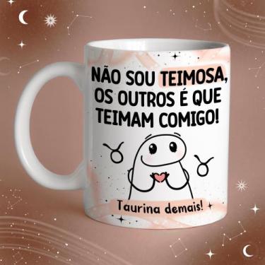 Imagem de Caneca Porcelana Flork Signos 2.0 versão 1 taurina  325 ml - Jaques Pe