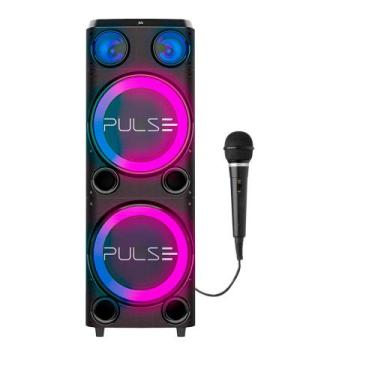 Imagem de Caixa de Som Torre Double Pulse SP508 12'' LED Bluetooth 2300W - 1 Mic