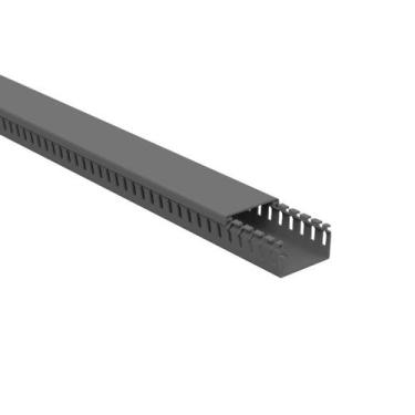 Imagem de Canaleta Pvc 50x30x2000 Aberta Cinza Enerbras, Cinza