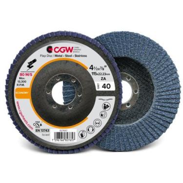 Imagem de Cgw Disco Flap Fibra 115 X 22.23 Gr40 T-27 Economy