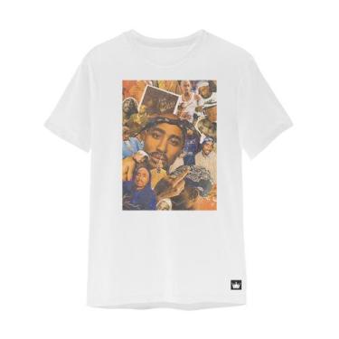 Imagem de Camiseta Masculina Algodão Premium Pega a Visão 2PAC - MP Moda Masculi