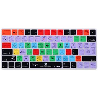 Imagem de XSKN Capa de teclado mágica de corte curto, capa de teclado XSKN durável LR Hotkeys de silicone para Apple Magic Keyboard MLA22LL/A, Mix Color