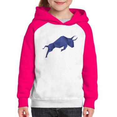 Imagem de Moletom Infantil Polymath - Foca na Moda, Branco, Rosa, 10