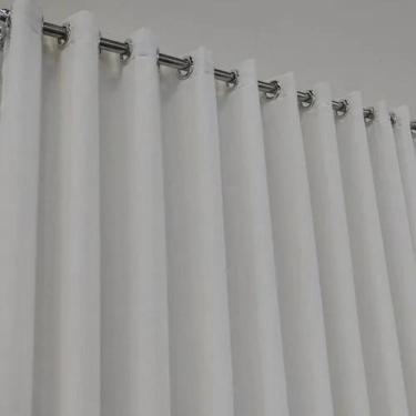 Imagem de Cortina Gase Linho Com Microfibra Para Bastão 6,00x2,60 Luxo - Salvate