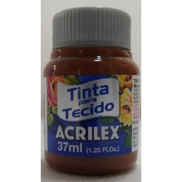 Imagem de Tinta para Tecido Acrilex 37ml, Marrom, 37ml