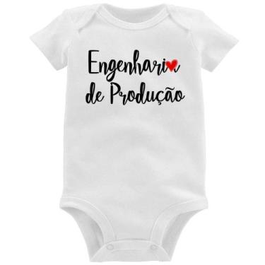 Imagem de Body Bebê Engenharia de Produção - Foca na Moda, Branco, GG