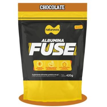 Imagem de Albumina Fuse 420g Proteína Naturovos - Sabor Chocolate