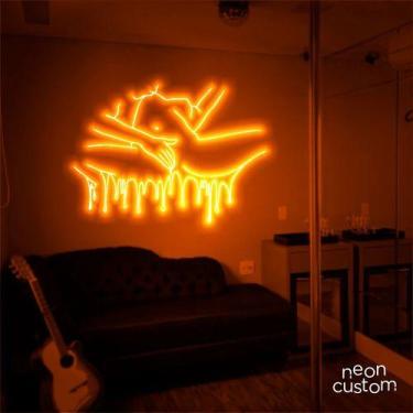 Imagem de luminaria letreiro Neon Led Sexo 150x100 luminoso decoração p/ selfie 