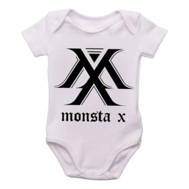 Imagem de body nenê criança roupa bebê monsta x k pop bts - Empório Dutra, G   (