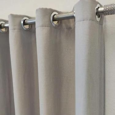 Imagem de Cortina Gaze Forrada Argola Ilhós 6,00x2,50 Linho - Salvatex Confecçõe