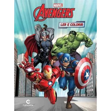 Imagem de Livro Revista Ler e Colorir Marvel - Vingadores Avengers - Culturama