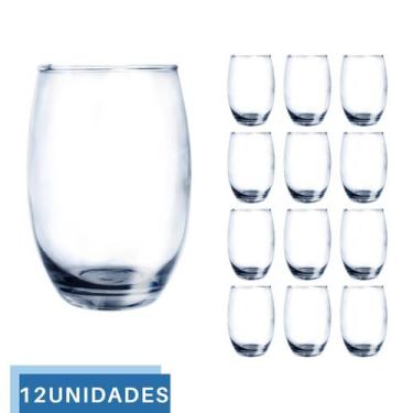 Imagem de 12Copos Vidro Duravel Transparente Redondo 465ml Aruba Nadir - NADIR F