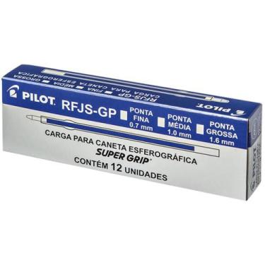 Imagem de Carga para Caneta Esferográfica RFJS-GP 1,0MM Azul - Caixa com 12 Unid