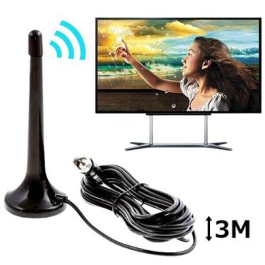 Imagem de Frassatto Antena Digital Tv Interna Amplificada Hdtv 4k Hd Extendida C