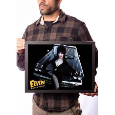 Imagem de Poster Moldurado Elvira A Rainha Das Trevas Quadro - Fanarte