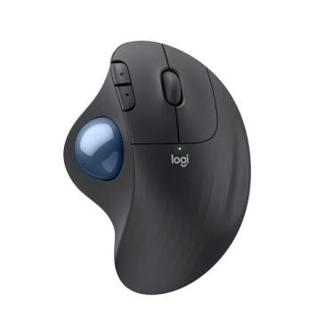 Imagem de Mouse sem fio Logitech Trackball ERGO M575S com Cliques Silenciosos, Controle Fácil do Polegar, Rastreamento Preciso e Suave, Conexão Bluetooth e USB Logi Bolt - Compatível com PC/Mac