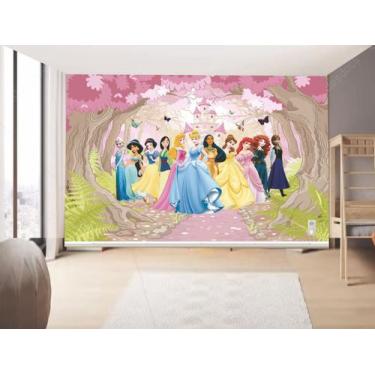 Imagem de Papel de Parede Infantil Princesas  (folha med. 90x300 cm) - Decor Ati