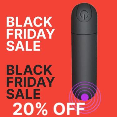 Imagem de Vibrador Feminino Poderoso Bullet Preto Com 10 Modos de Vibrações esti