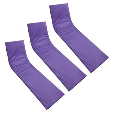 Imagem de  Colchonete Almofadado Espreguiçadeira Piscina Roxo Uva Liso 3un - Dre