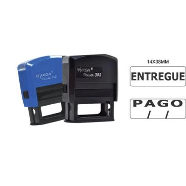 Imagem de Kit com 2 carimbos automático (pago/entregue) - NYKON