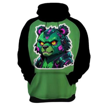 Imagem de Moletom Casaco Blusa Animais Cyberpunk Urso Marrom HD 3 - Enjoy Shop, 