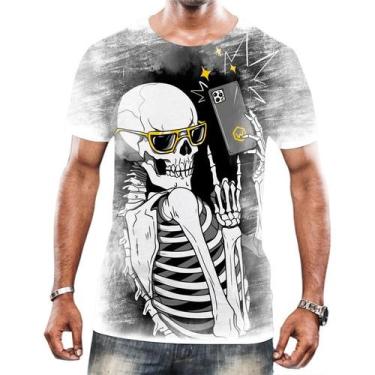 Imagem de Camiseta Camisa Arte Tumblr Esqueletos Caveira Ossos Moda 14 - Enjoy S
