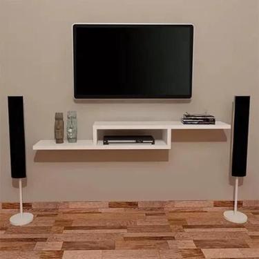 Imagem de Rack Para TV Suspenso em MDF Prateleira Sala Quarto - Compmovel