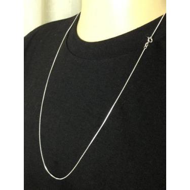 Imagem de Corrente veneziana masculina 70cm 1.2mm prata 925 - Michester, Pratead