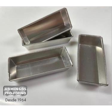 Imagem de Forma para bolo inglês aluminio - 4 formas - - DOMINGOS PRO FORNO