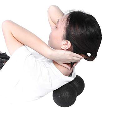 Imagem de EPP Yoga Foam Roller Massage Ball Set Ferramenta de Alívio de Estresse para Recuperação de Dor Muscular (Bolas duplas de 16x 8cm)