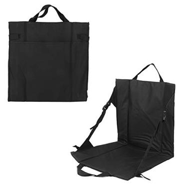 Imagem de Almofada para Cadeira de Praia Dobrável Preta C Act - Almofada Portátil para Estádio de Ombro único para Atividades Ao Ar Livre Confortáveis