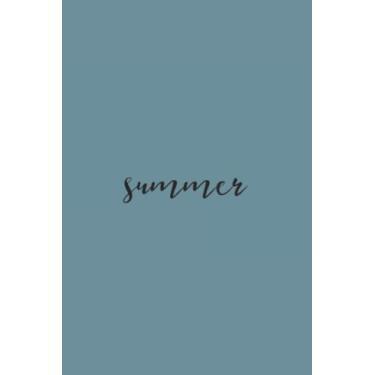 Imagem de Summer Black Text Notebook: Spirit Mountain Blue Matte Finish Lined Journal, 6 x 9 120 Pages, Gift For Thinkers, List Makers and Doers (Summer Black Text Journal)