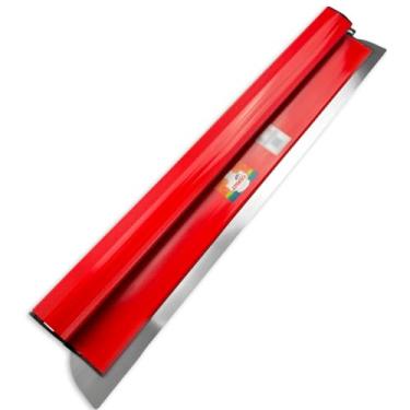 Imagem de Desempenadeira Massa Corrida Pintor Berox Aço Inox Lisa 80cm Compel Flexível Profissional