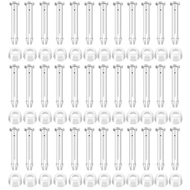 Imagem de 36 peças de pinos de juntas de piscina de plástico e vedações de piscina de borracha, substituição para piscinas de armação de metal redonda de 3,5 a 30,5 cm acima do solo e piscinas de armação de metal retangular Intex (5,5 cm)